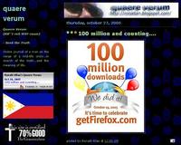 Firefox 100 million downloads blog entry